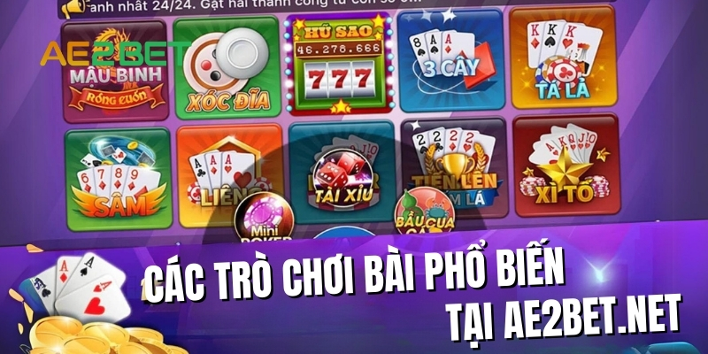 Các trò chơi bài phổ biến trên DAGA088